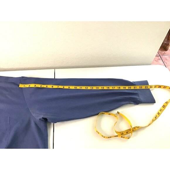 CLAIBORNE- T-WEAVE MENS BLUE BUTTON -DOWN LONG SLEEVE SHIRT SIZE X-LARGE - Picture 4 of 6